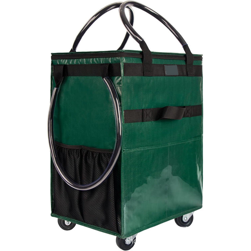 Foldable Large - capacity Supermarket Shopping Bag Trolley
