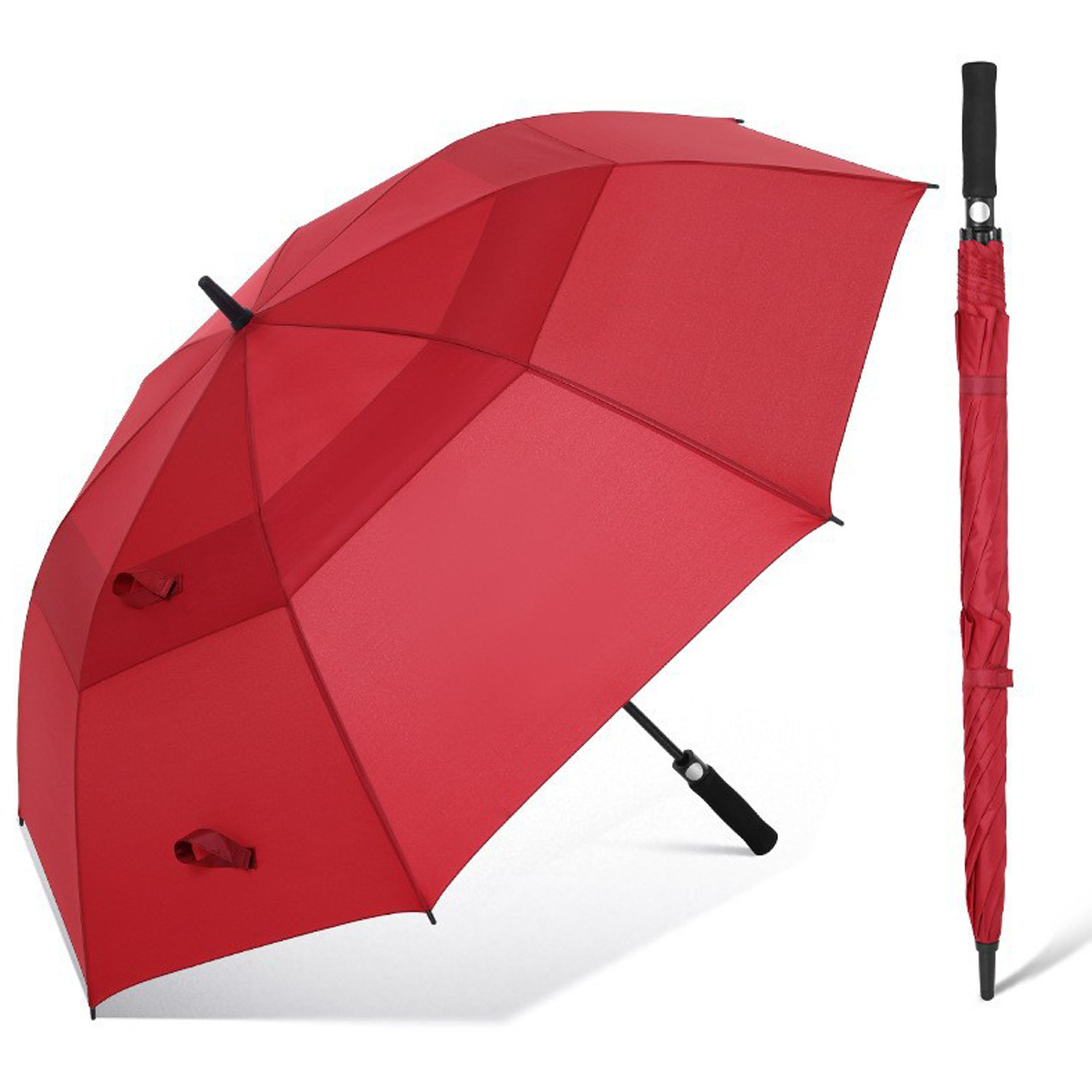 59" Extra Large Oversize Double Canopy Vented Umbrella