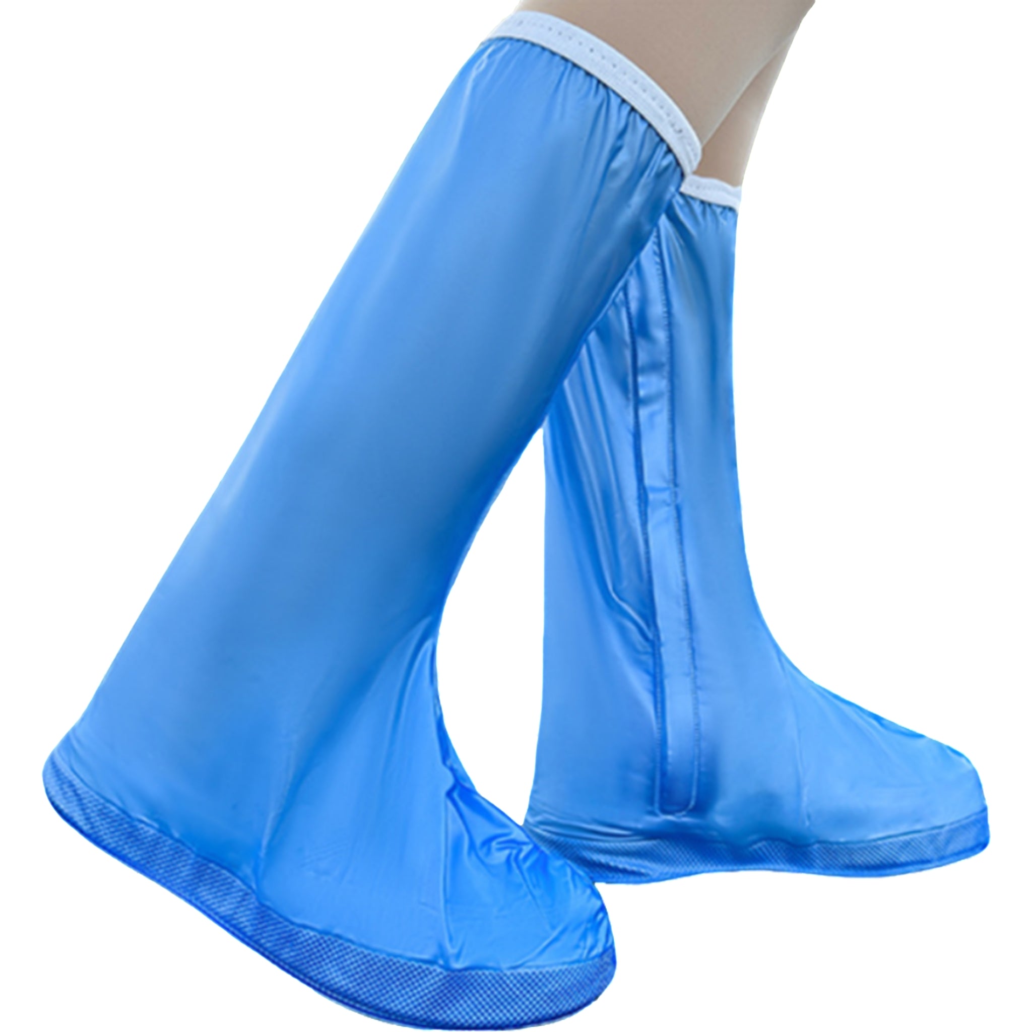 Waterproof PVC Tall Boot Covers Slip Resistant Rain