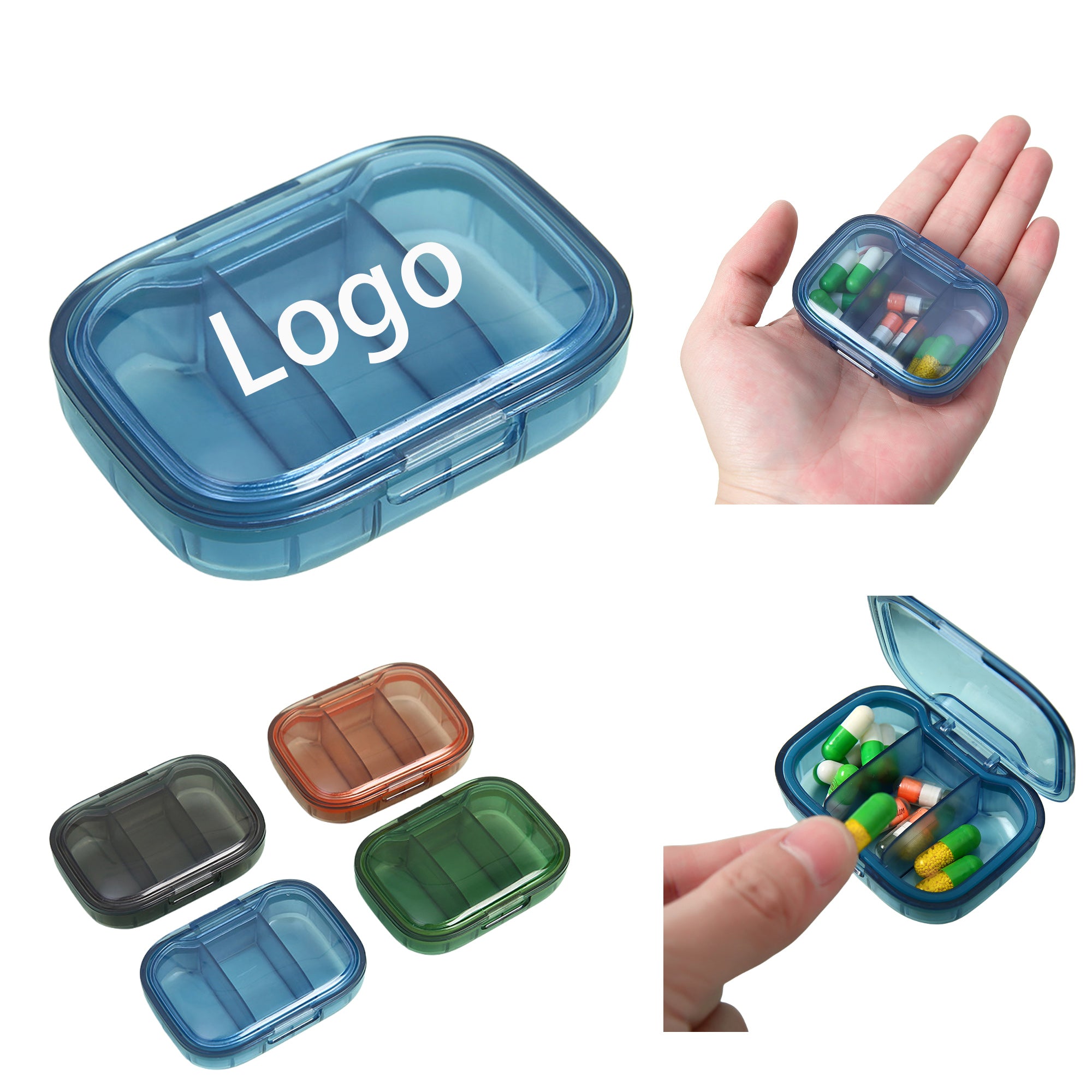 3-Compartment Pill Organizer