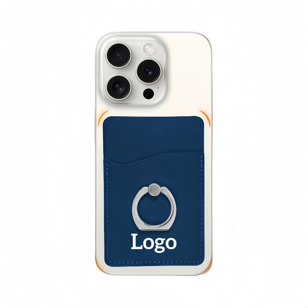 Phone Pu Leather Wallet With Ring Stand