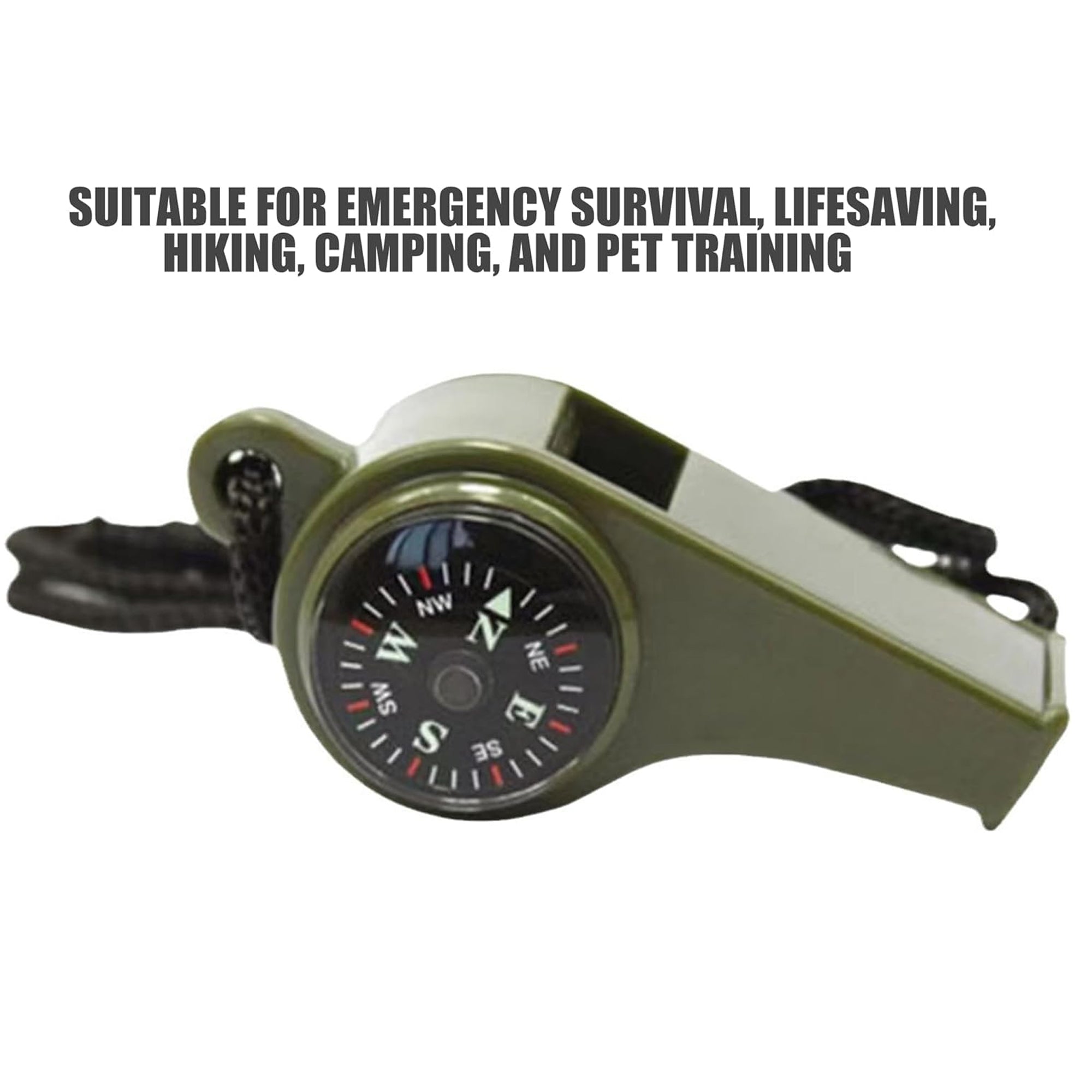 3-In-1 Outdoor Multi-Function Survival Whistle