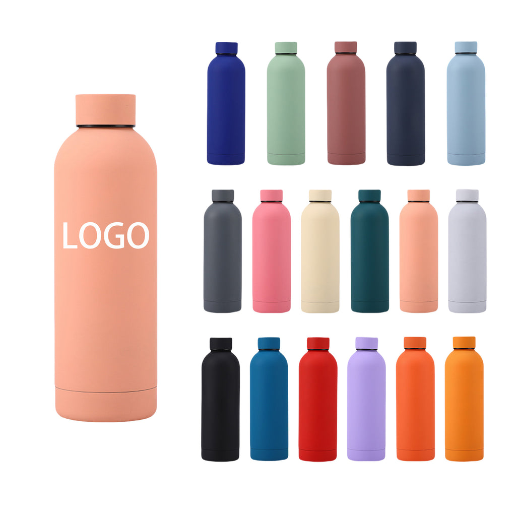 304 Stainless Steel 500ml Slim-Mouth Insulated Water Bottle