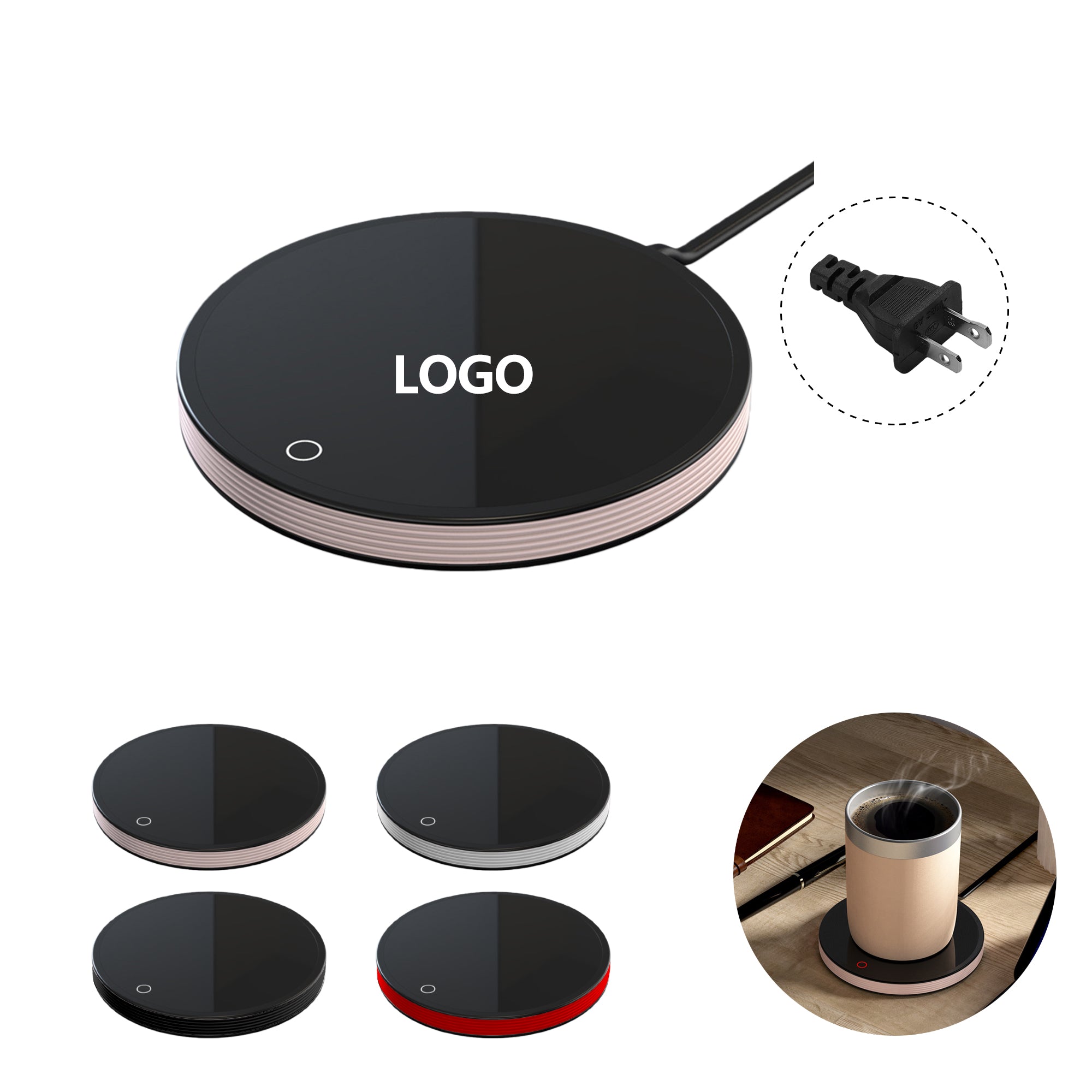 Coffee Cup Warmer For Travel Office Mug Thermostat Coaster