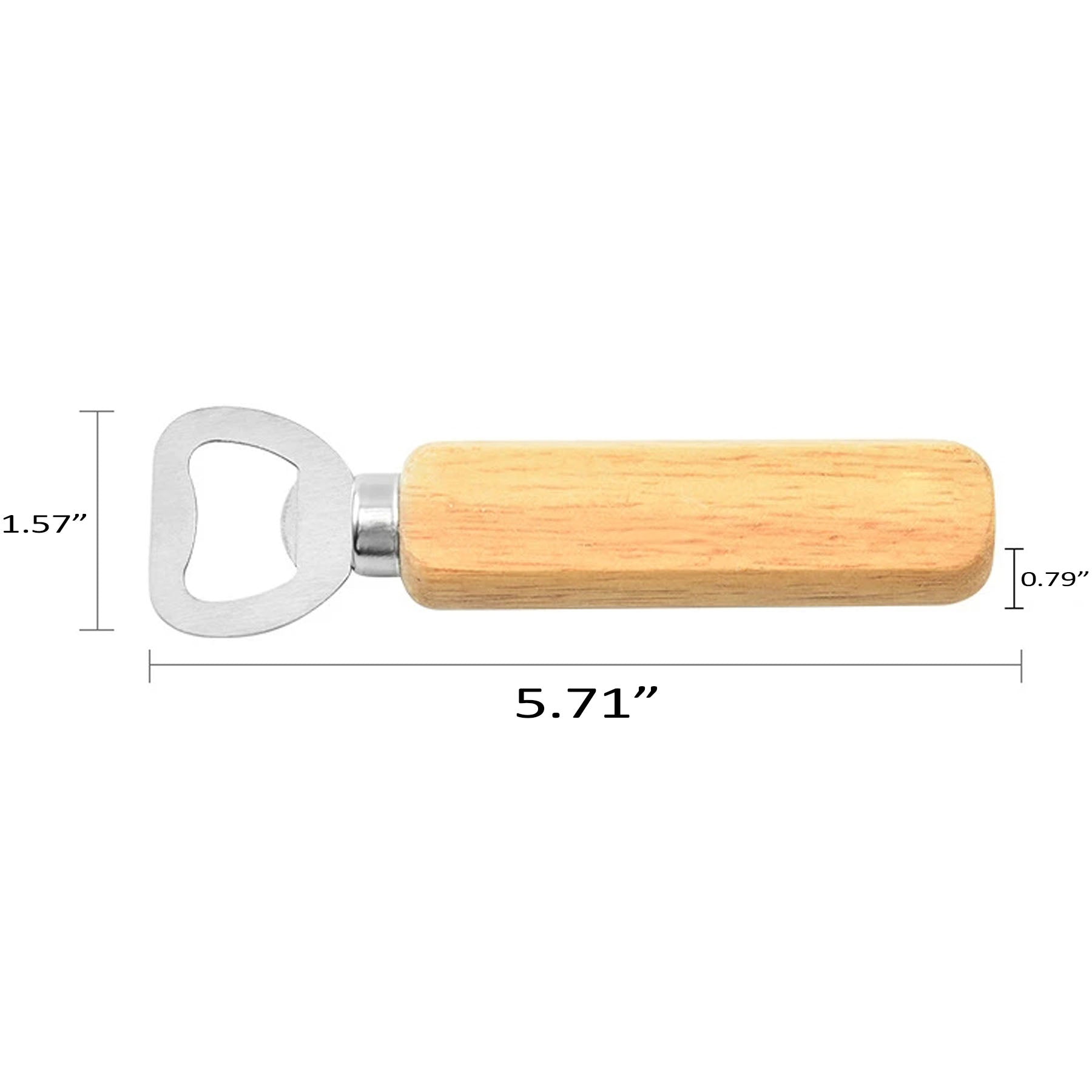Wood Handled Bottle Opener