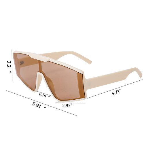 Bold Frame Punk Sunglasses
