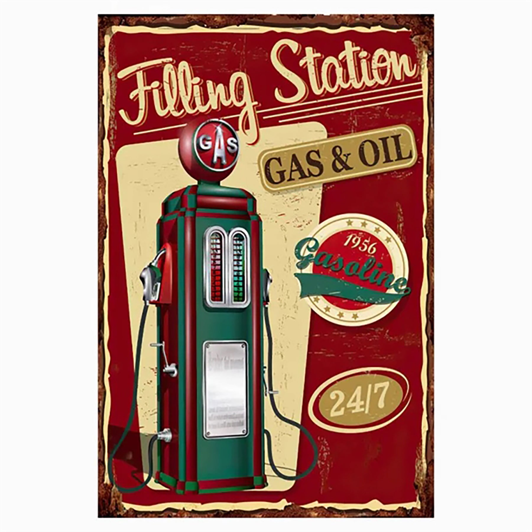Vintage Home Decoration Flat Wall Decor Tin Sign Plate Poster Bar Retro Decorative Metal Craft