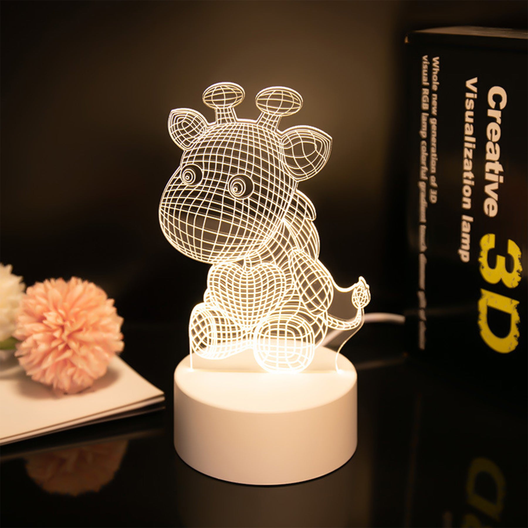 3D Night Light Table Lamp