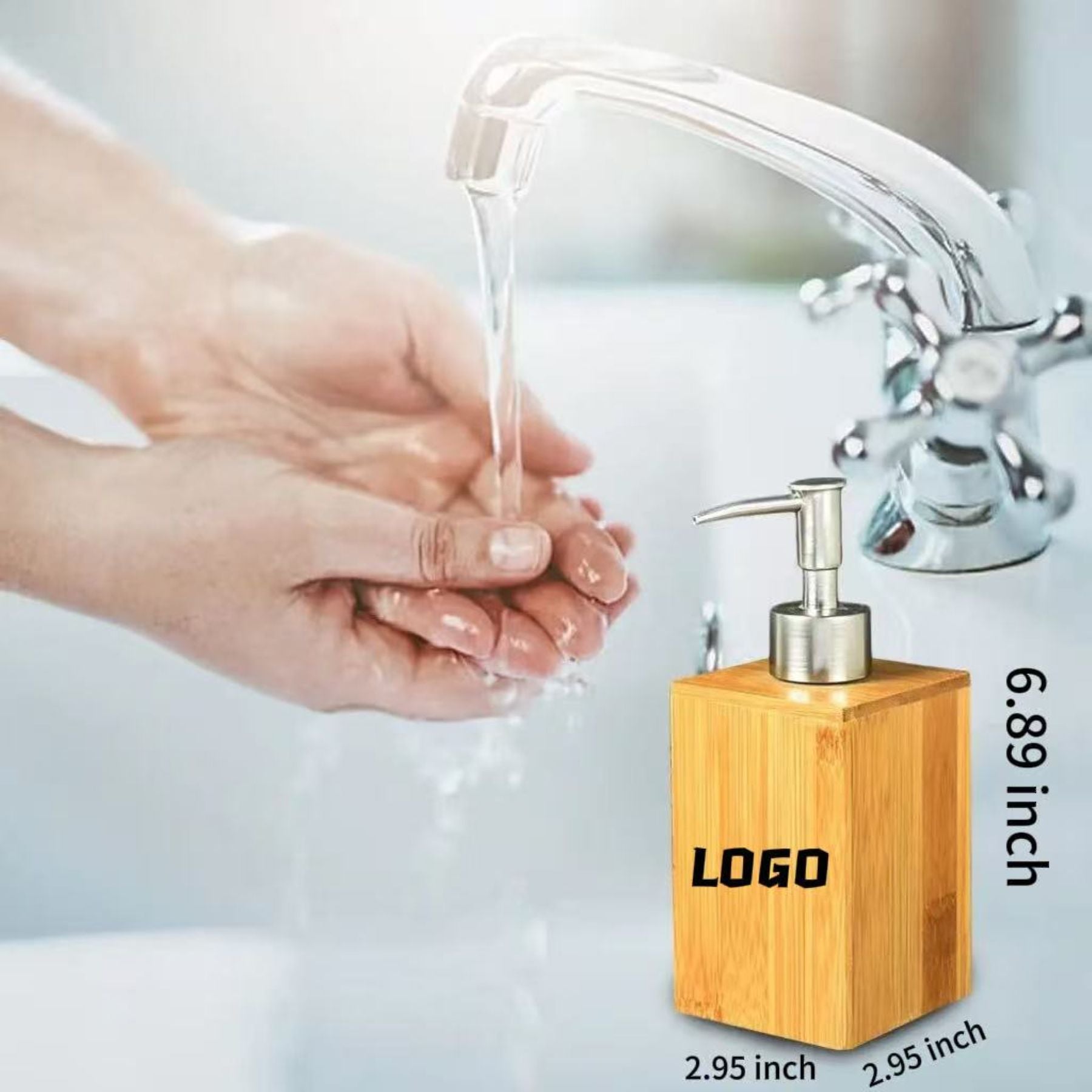 Bamboo-Based Lotion Bottle