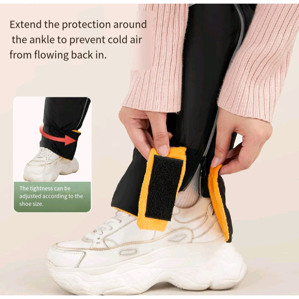 Riding Knee Guards Reflective Zipper Ankle Cover Thermal