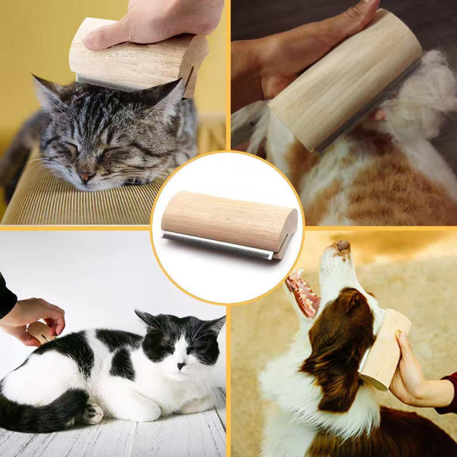 Wooden Pet Comb