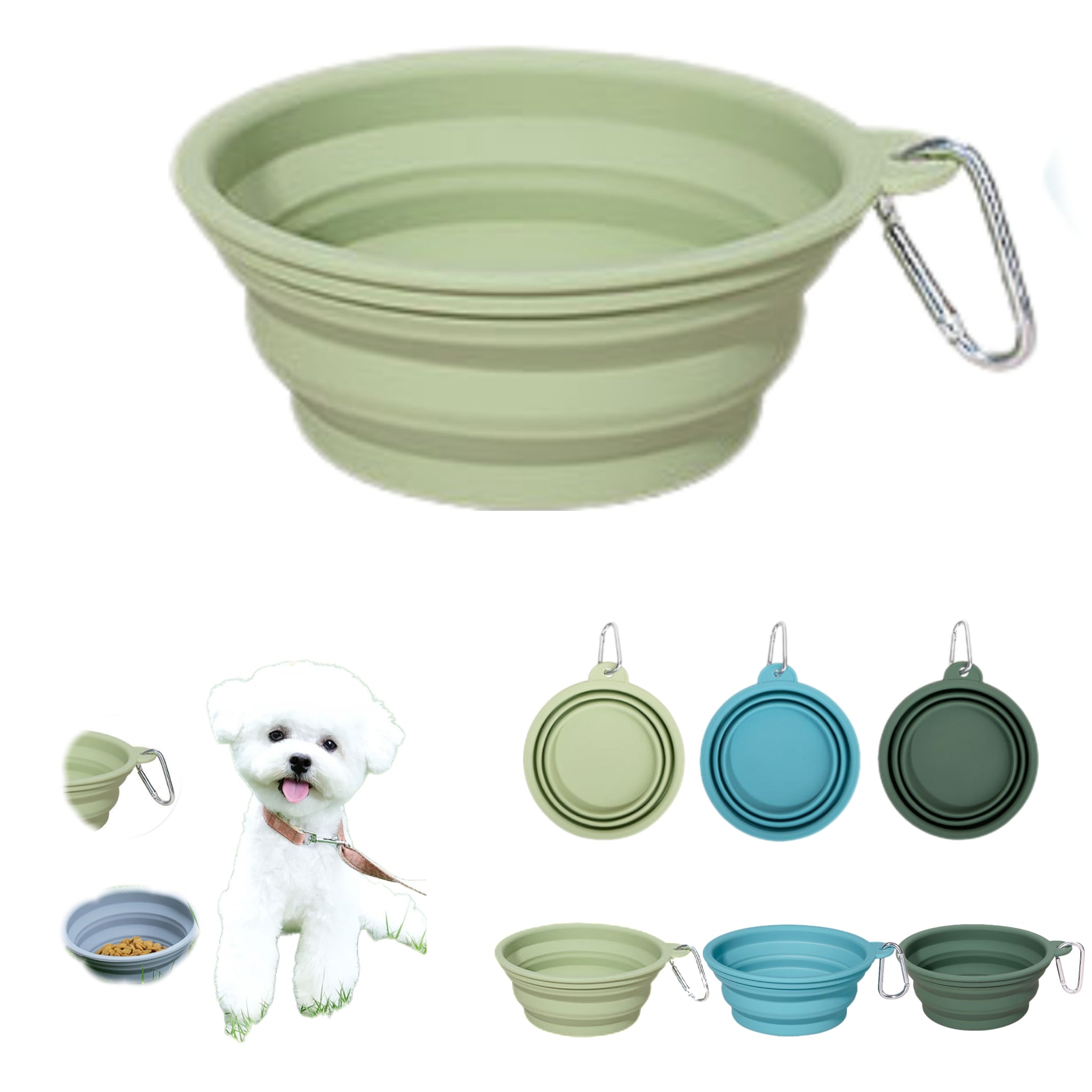 Foldable Pet Bowl Made Of Silicone