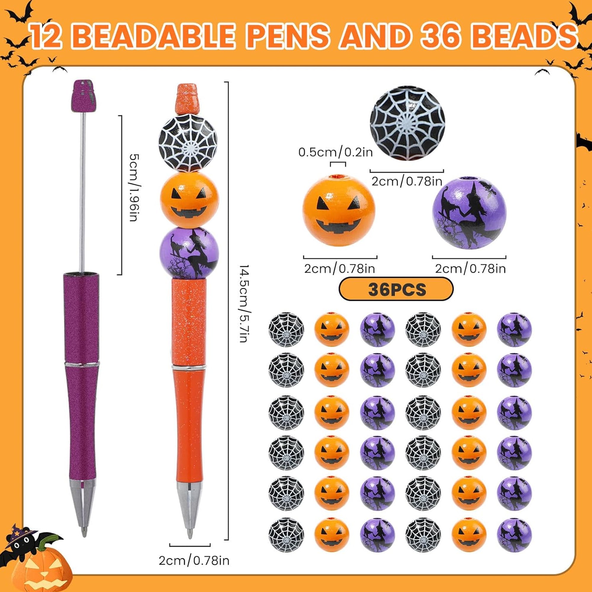 Halloween Beadable Pens