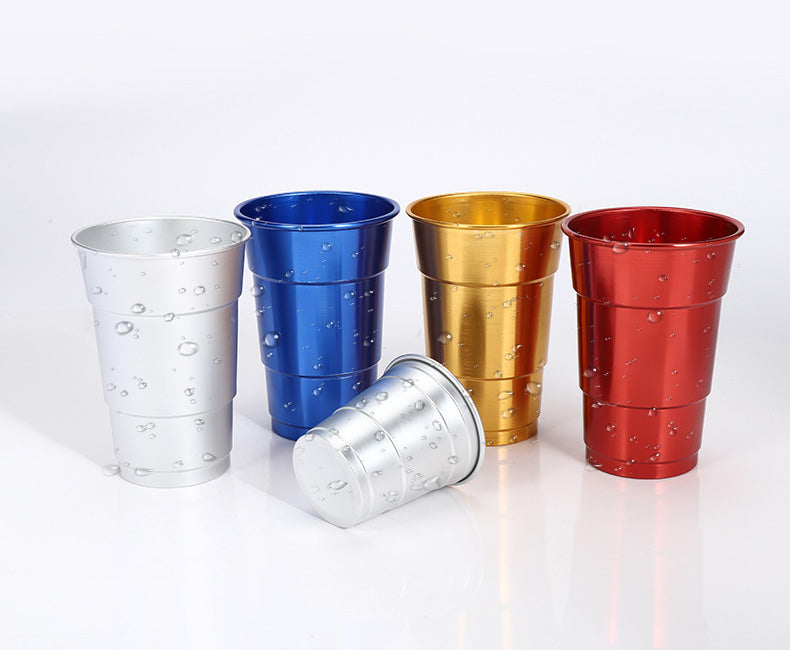 16Oz Aluminum Reusable Stadium Party Beer Cup