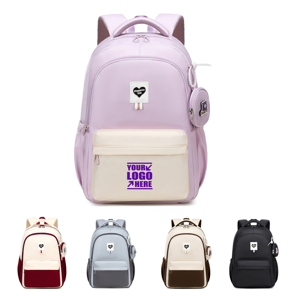 Outdoor College Waterproof Laptop Backpack With Wallet