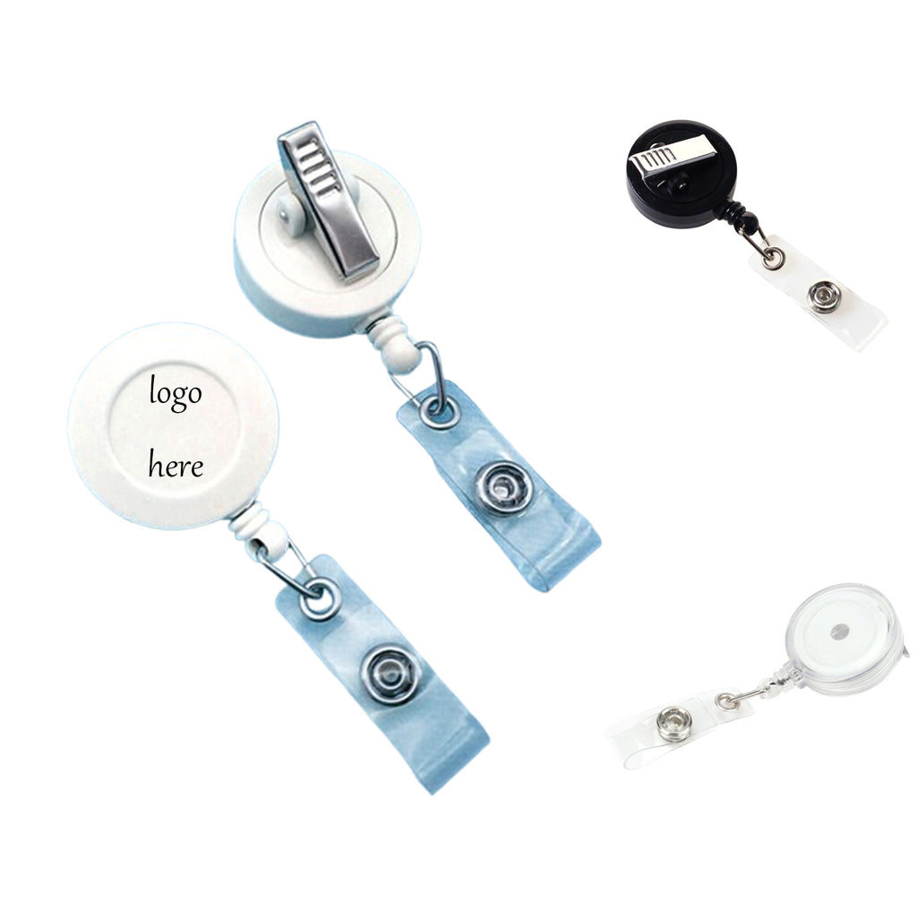 Disk Metal Clasp With Transparent Key Chain