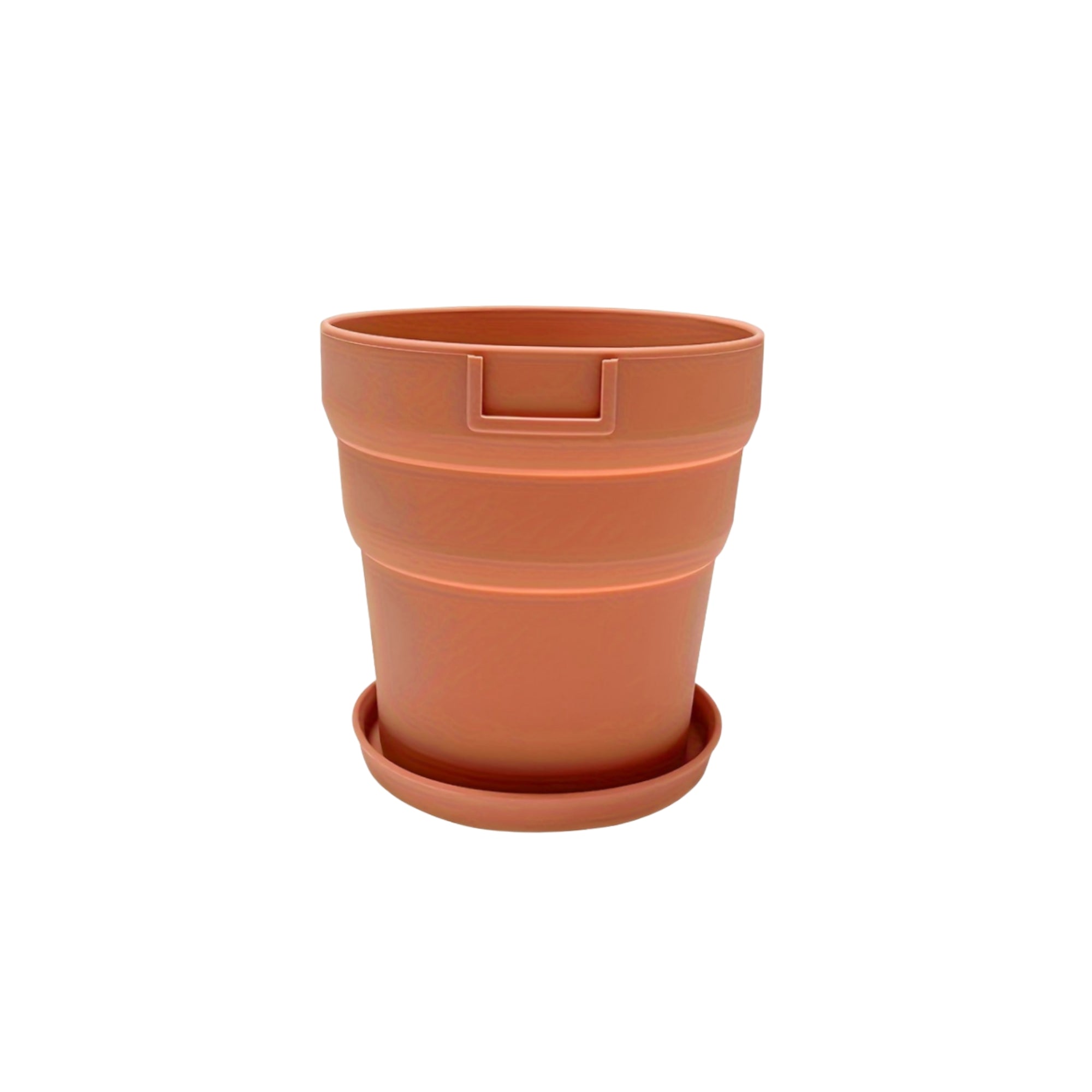 New Style Eco-Friendly Silicone Anti-Drop Folding Flower Pot With A Tray