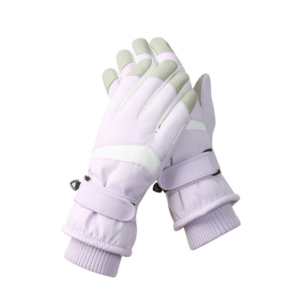 Ski Gloves Ten Finger Touchscreen Grip Tech Cashmere Lined
