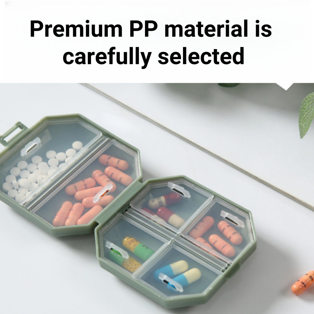 Mini Six-compartment Portable Moisture-proof Pill Box