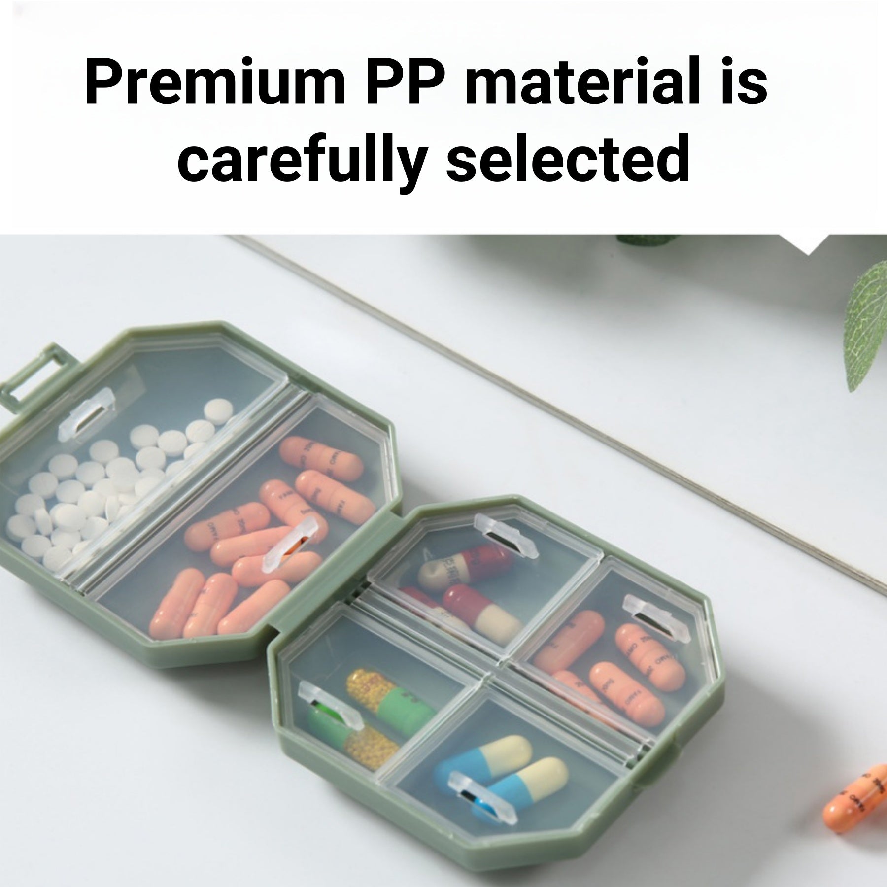 Mini Six-compartment Portable Moisture-proof Pill Box