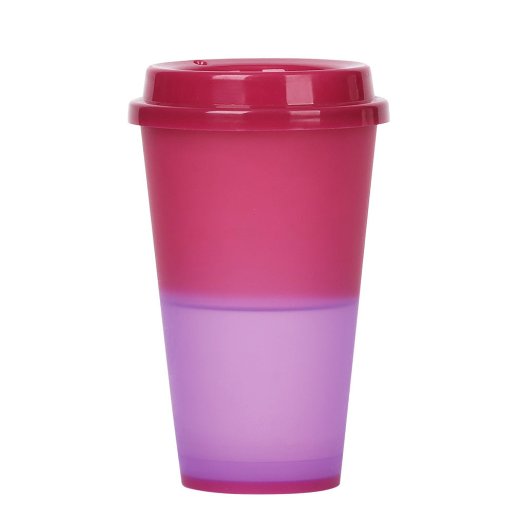 5 Pack Color Changing Cups 17 oz Plastic Cups with Lids
