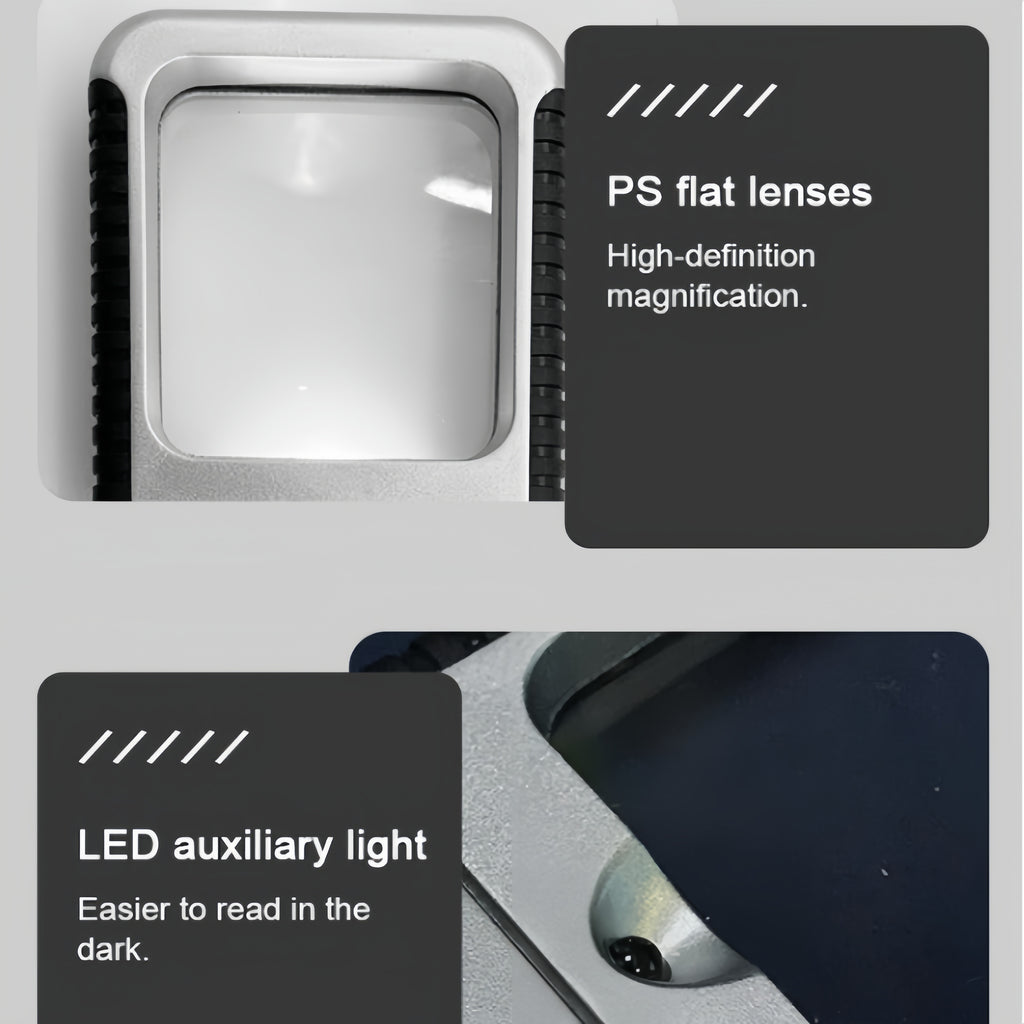 Pocket Magnifying Glass With Led Light