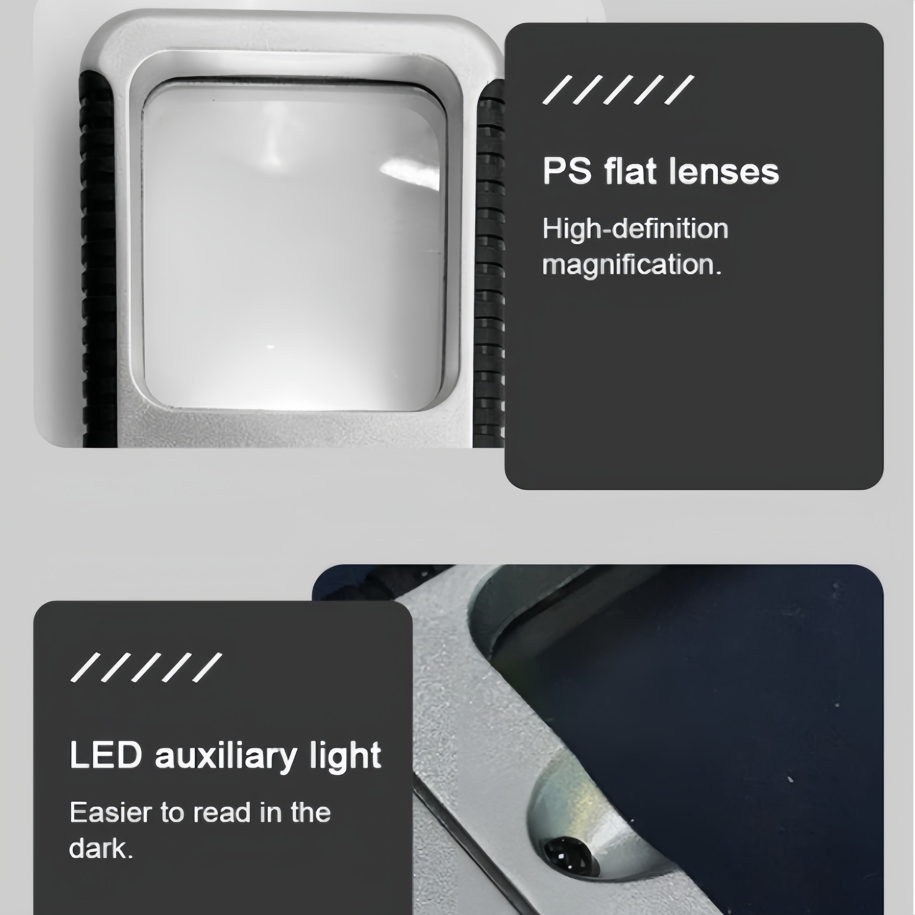 Pocket Magnifying Glass With Led Light