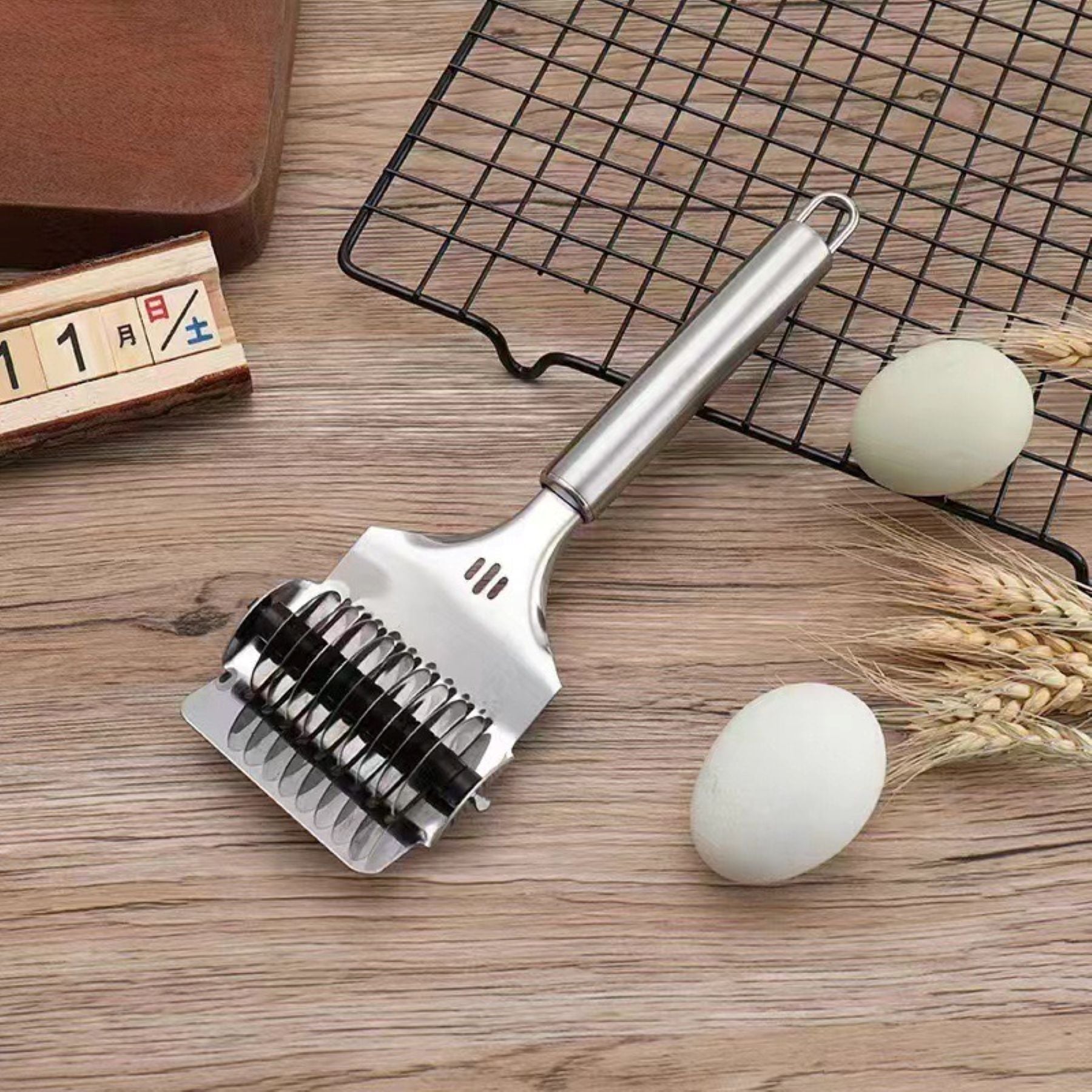 Stainless Steel Manual Dough Slitter