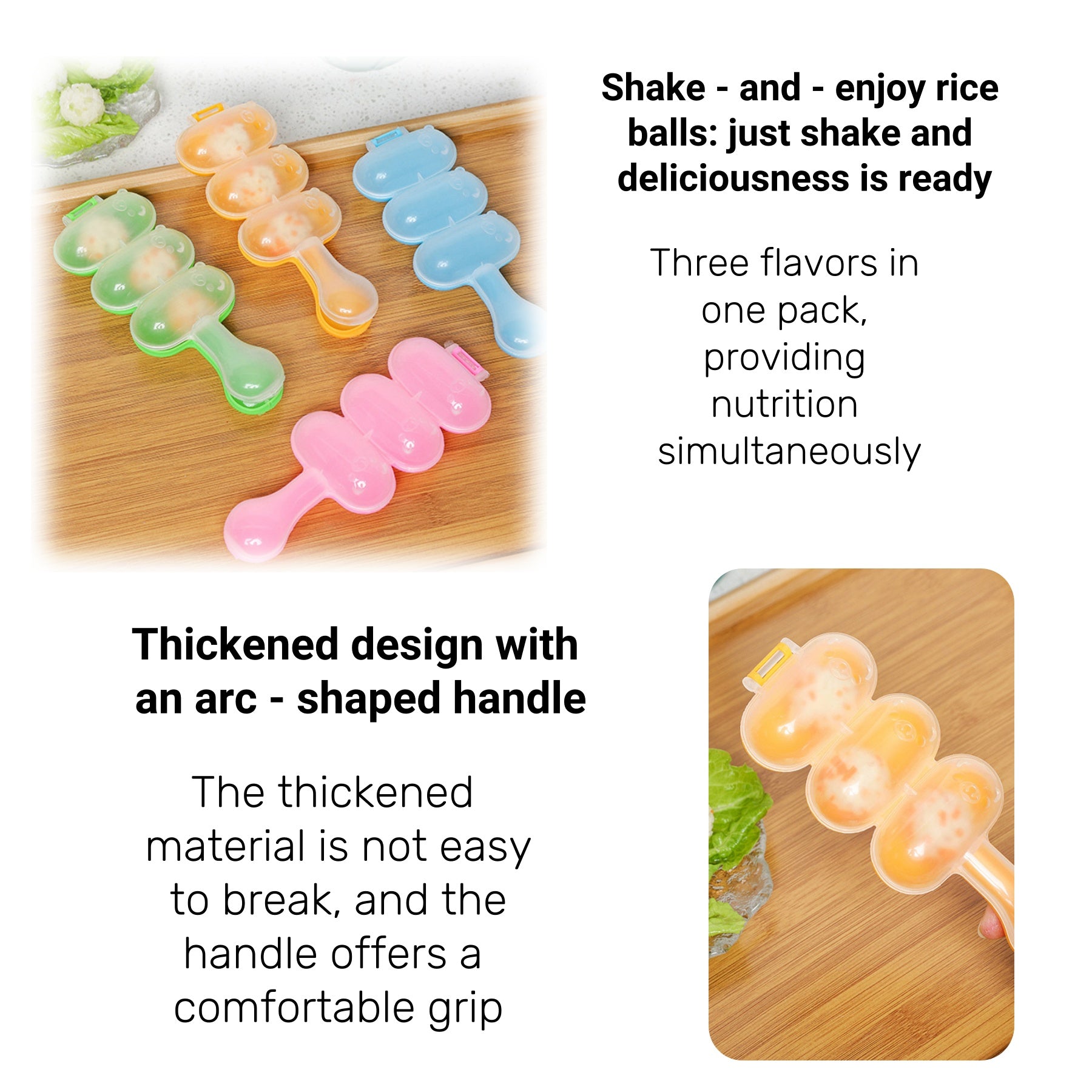 Shake - And - Make Rice Ball Mold