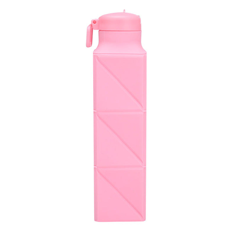 22Oz Outdoor Portable Silicone Folding Sports Bottle