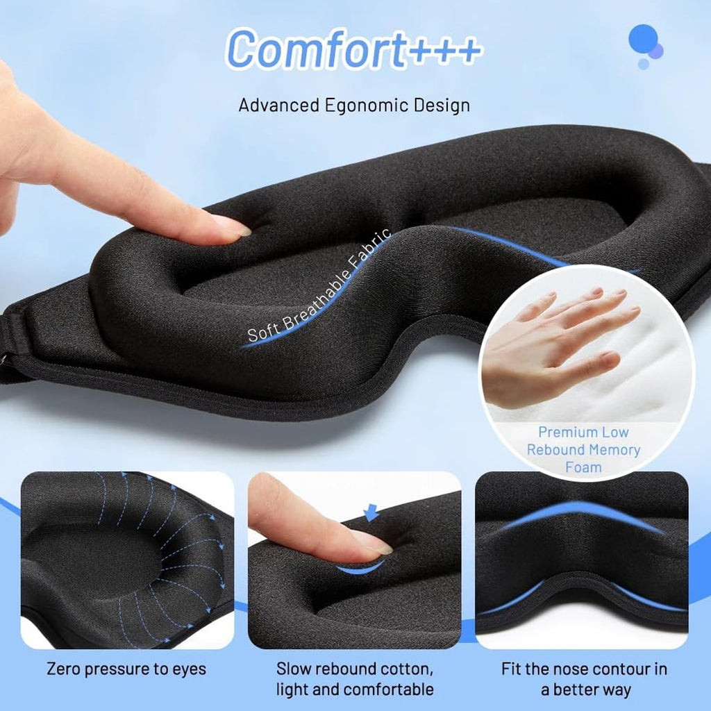 3D Deep Contoured Eye Covers For Sleeping