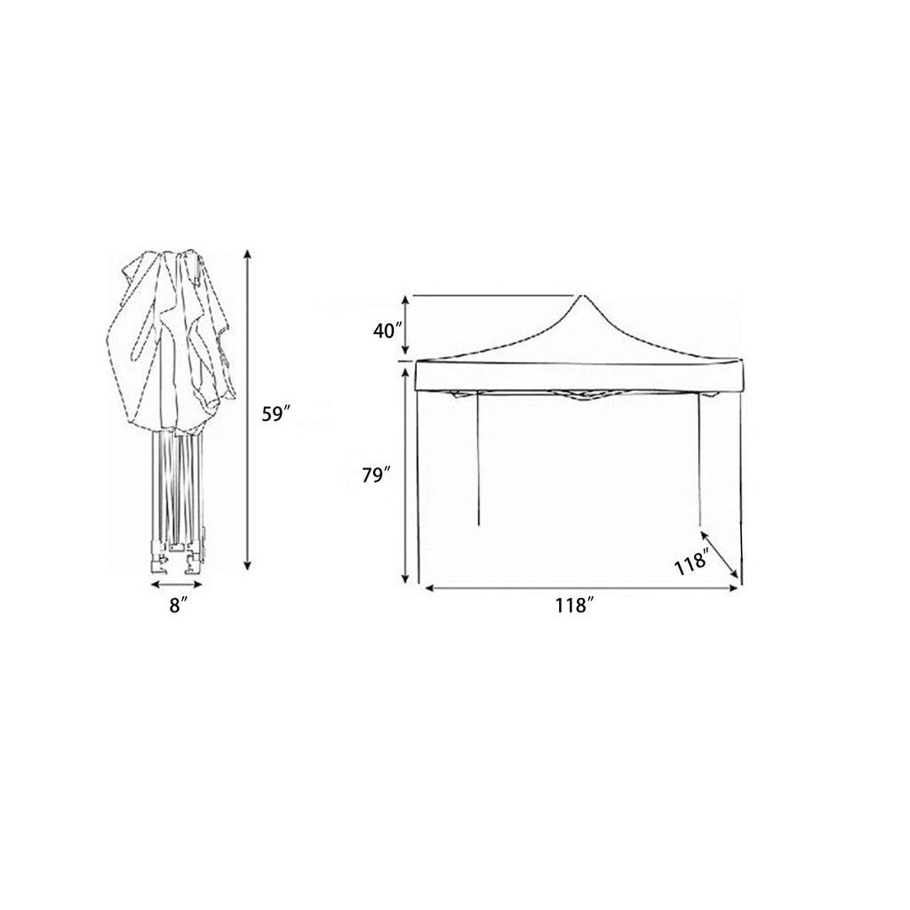 Outdoor Sunshade Folding Exhibition Advertising Tent
