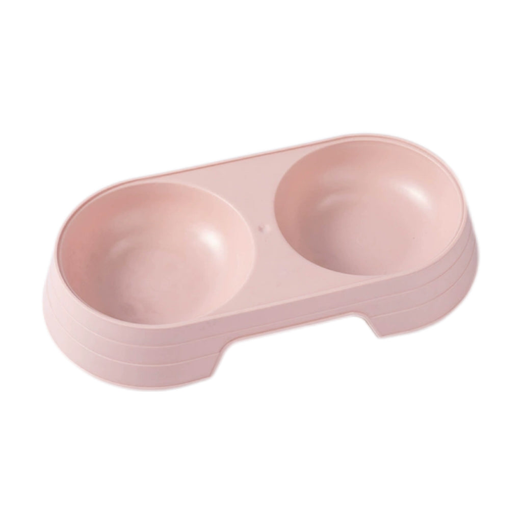 Pet Double-Bowl Cat Feeder
