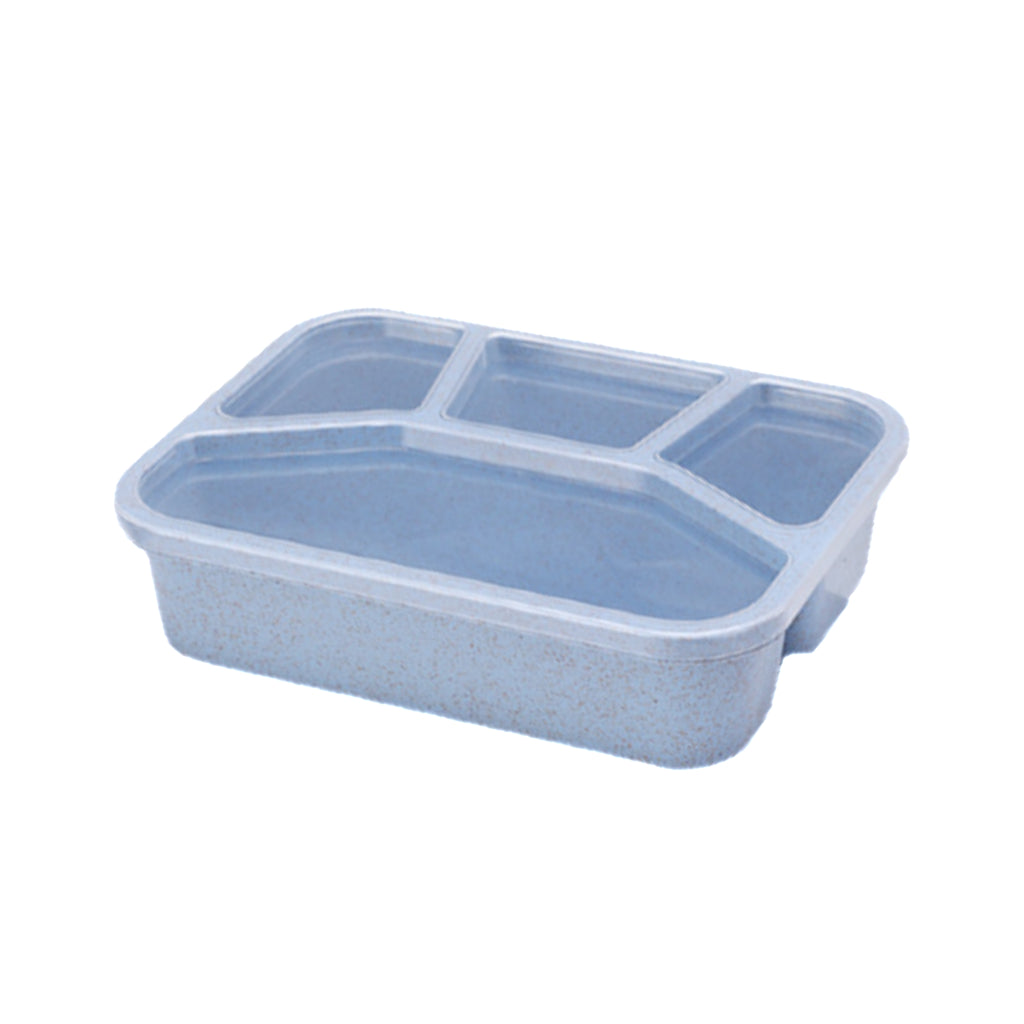4 - Compartment Lunch Box Made Of Wheat Straw