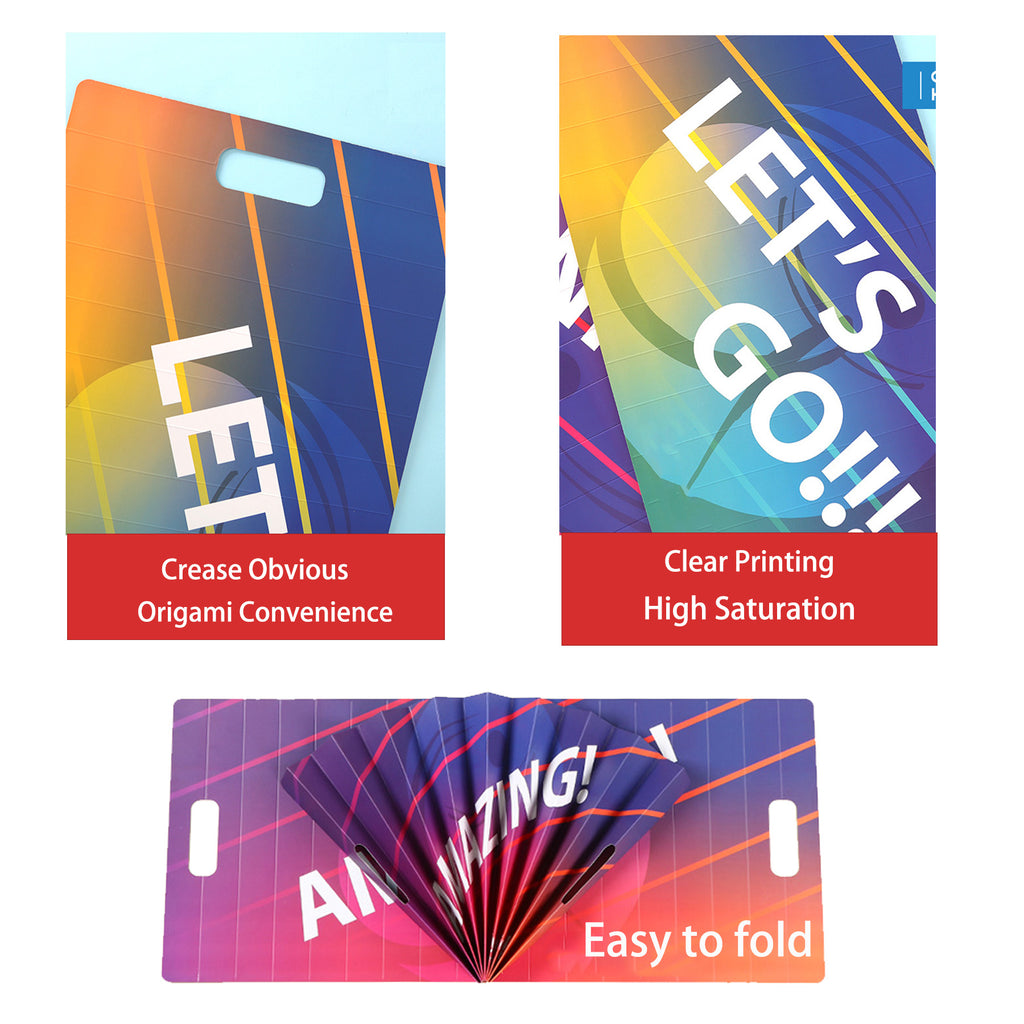 Hand Banner Folding Pat Fan