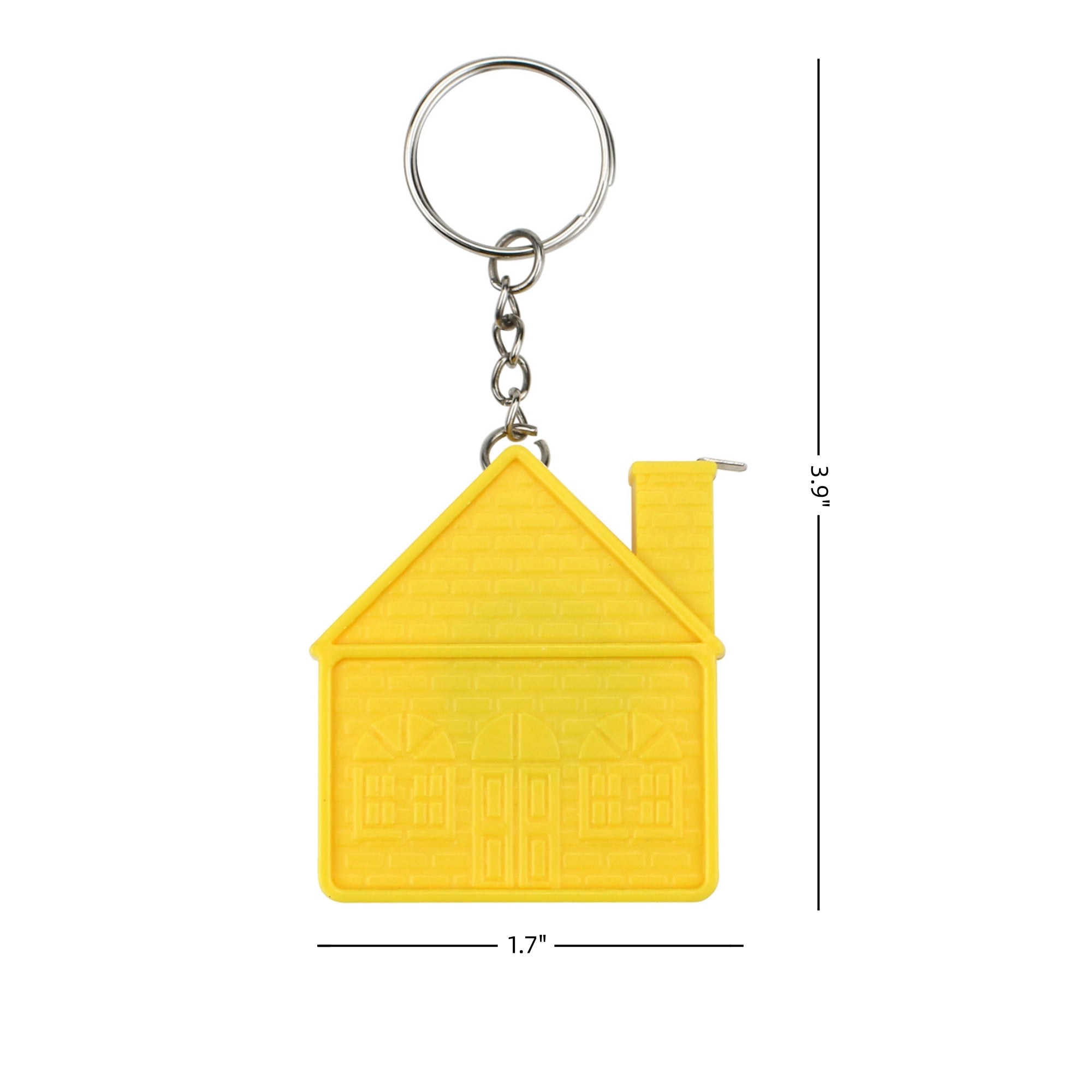 House Shaped Tape Measure Keychain