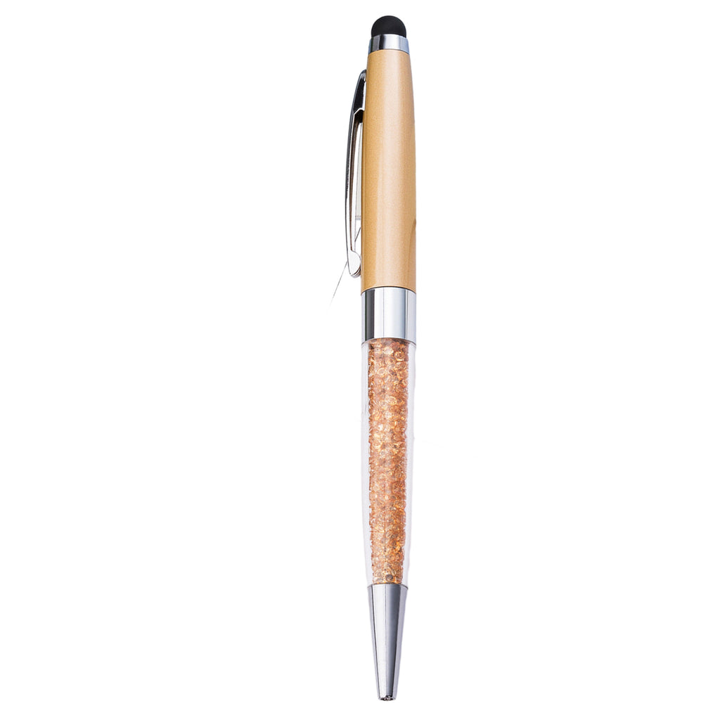 Crystal Ballpoint Pen With Stylus