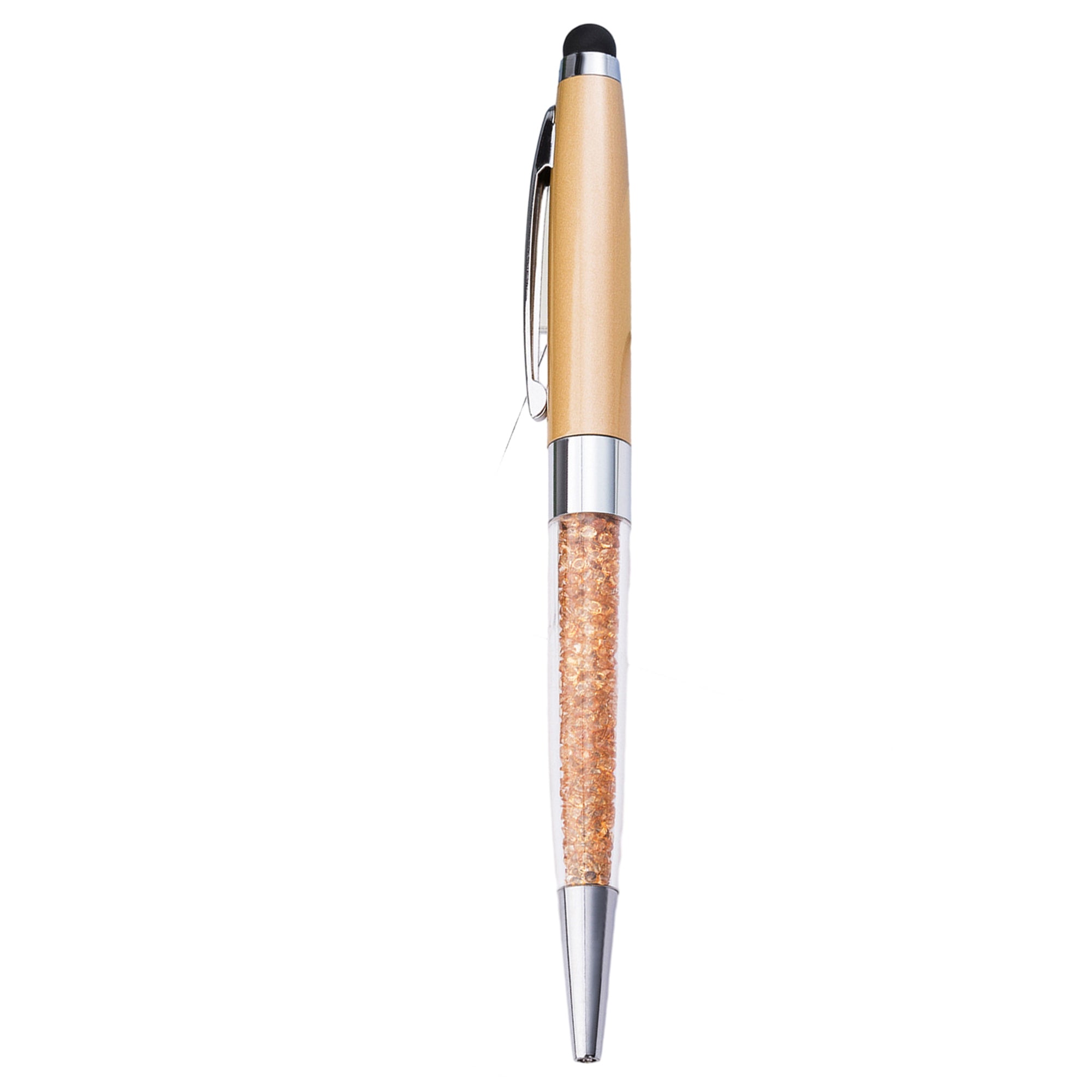 Crystal Ballpoint Pen With Stylus
