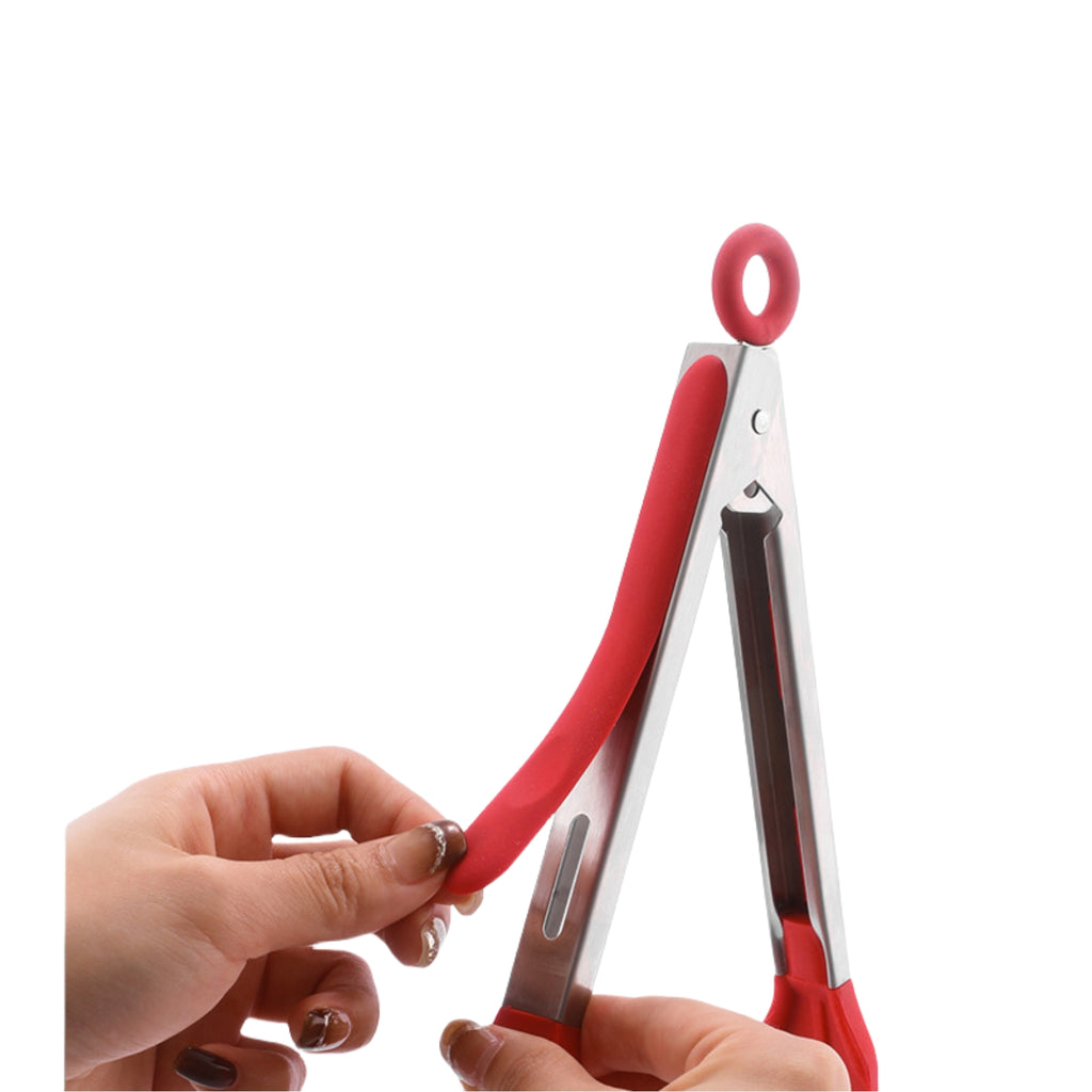 Kitchen Silicone Tongs With Silicone Hanging Hole