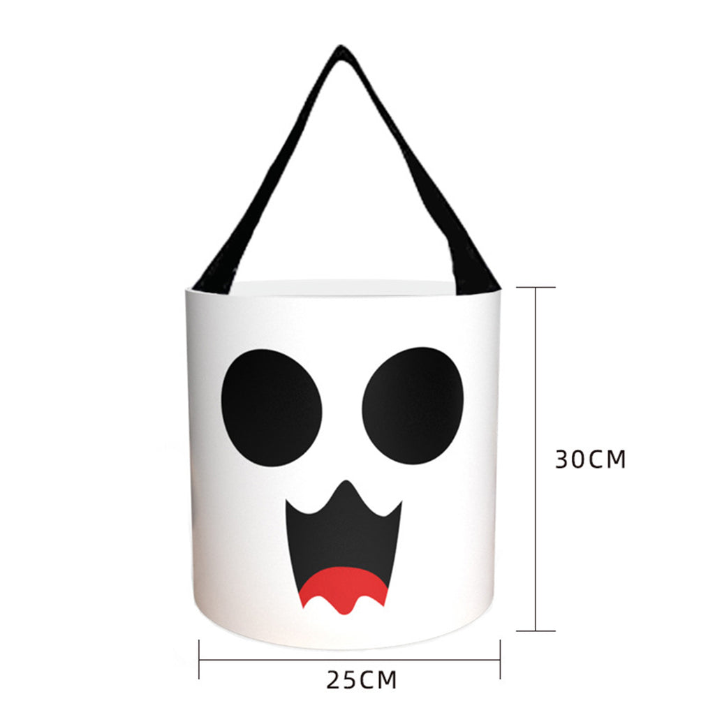 Halloween Candy Canvas Bag With Portable Led Lights