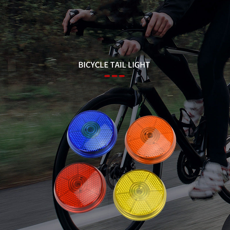 Round Flashing Safety Button Lights With Back Clip