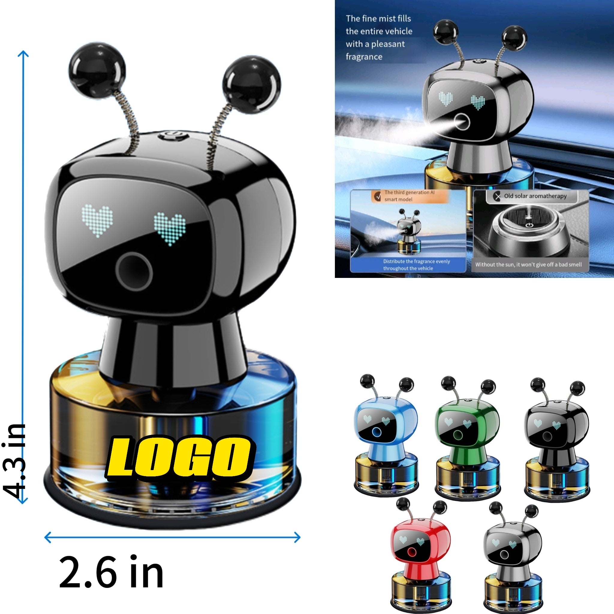 Car Mounted Robot Perfume Ornament