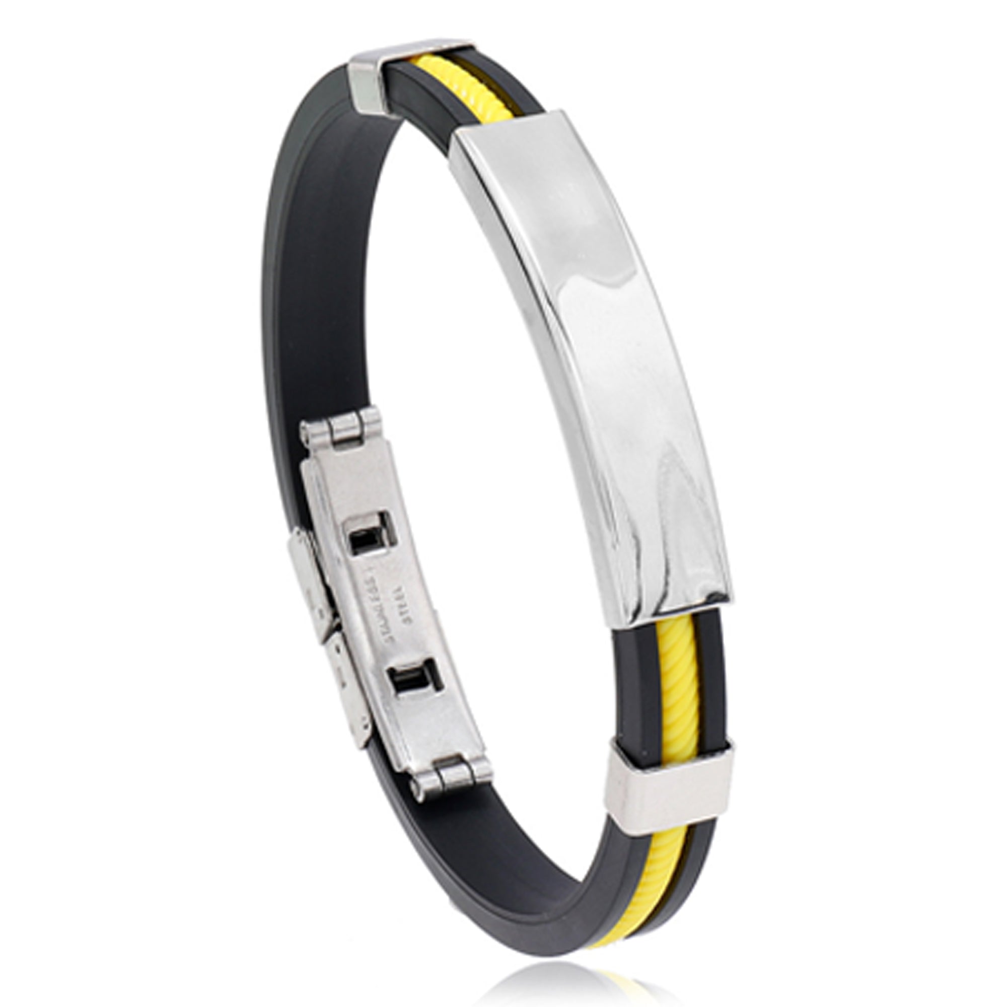 Diy Engraved Bracelet Men'S Titanium Steel