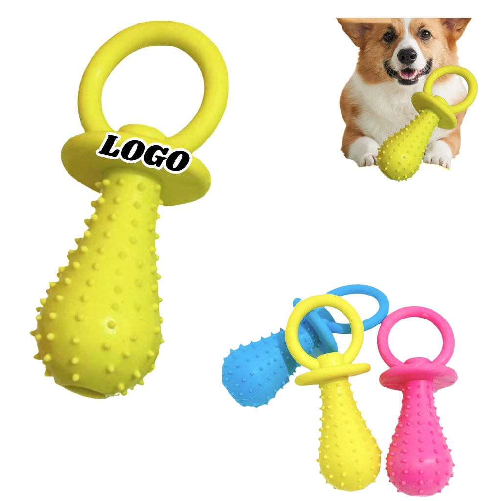 Squeaky Puppy TPR Pacifier Toy Interactive Training