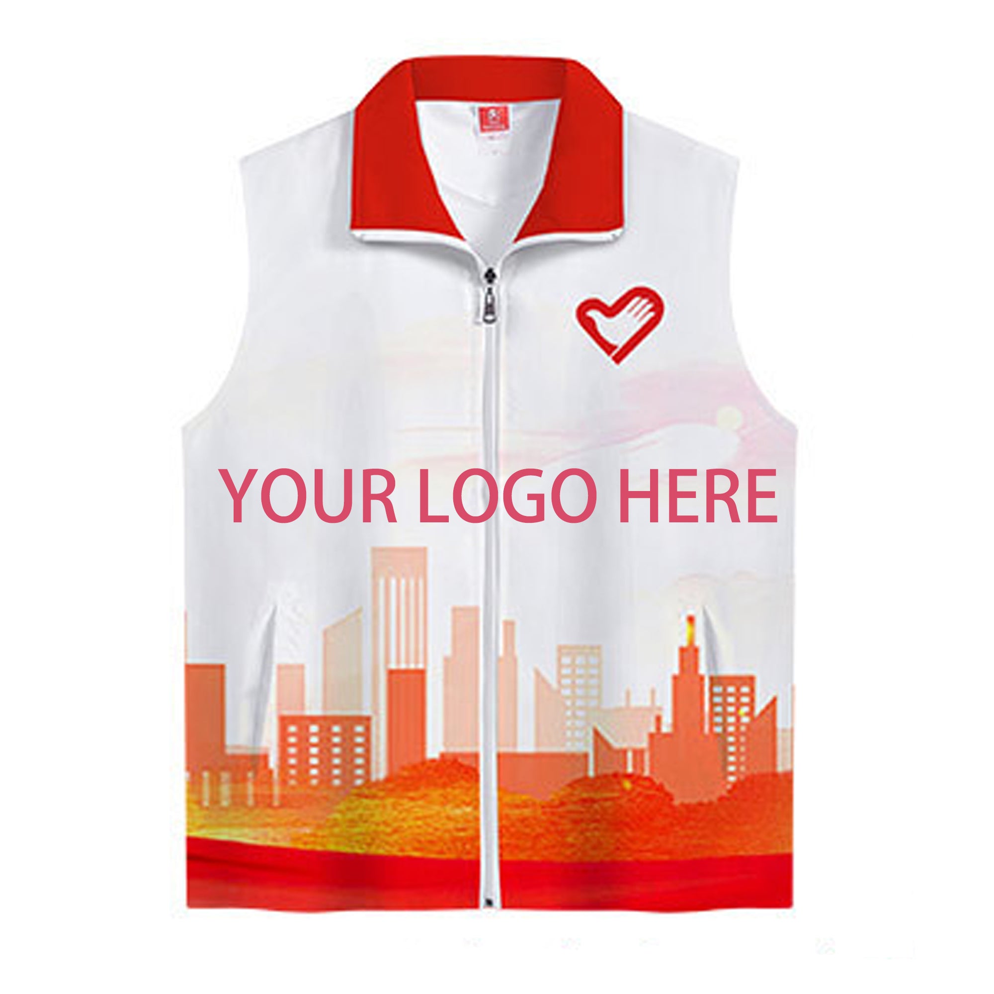 Gradient Vest Advertising Shirt