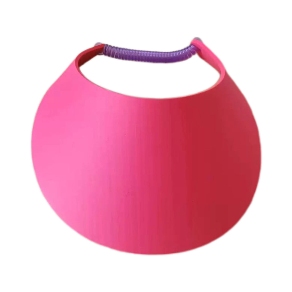Sun Visor With Coiled Elastic Band