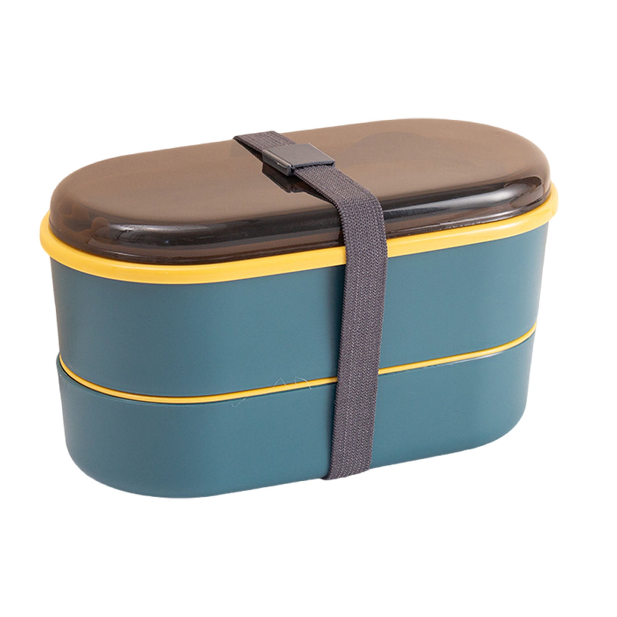 Double Layer Lunch Box With Plastic Utensils