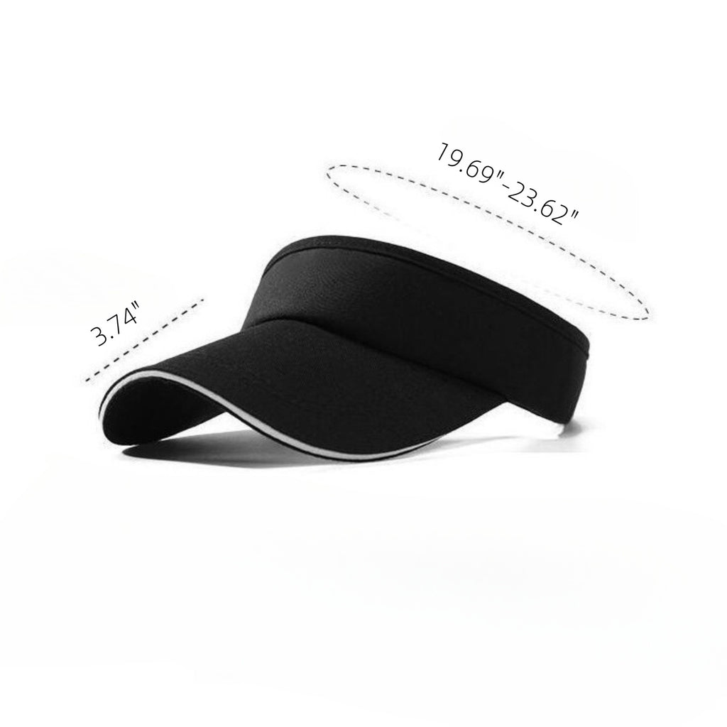 Hook And Loop Adjustable Visor Style Sun Hat
