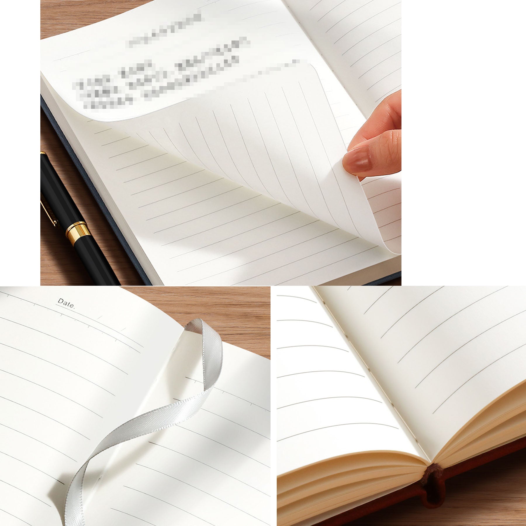 Hardcover A5 Business Notebooks with Pen Holder