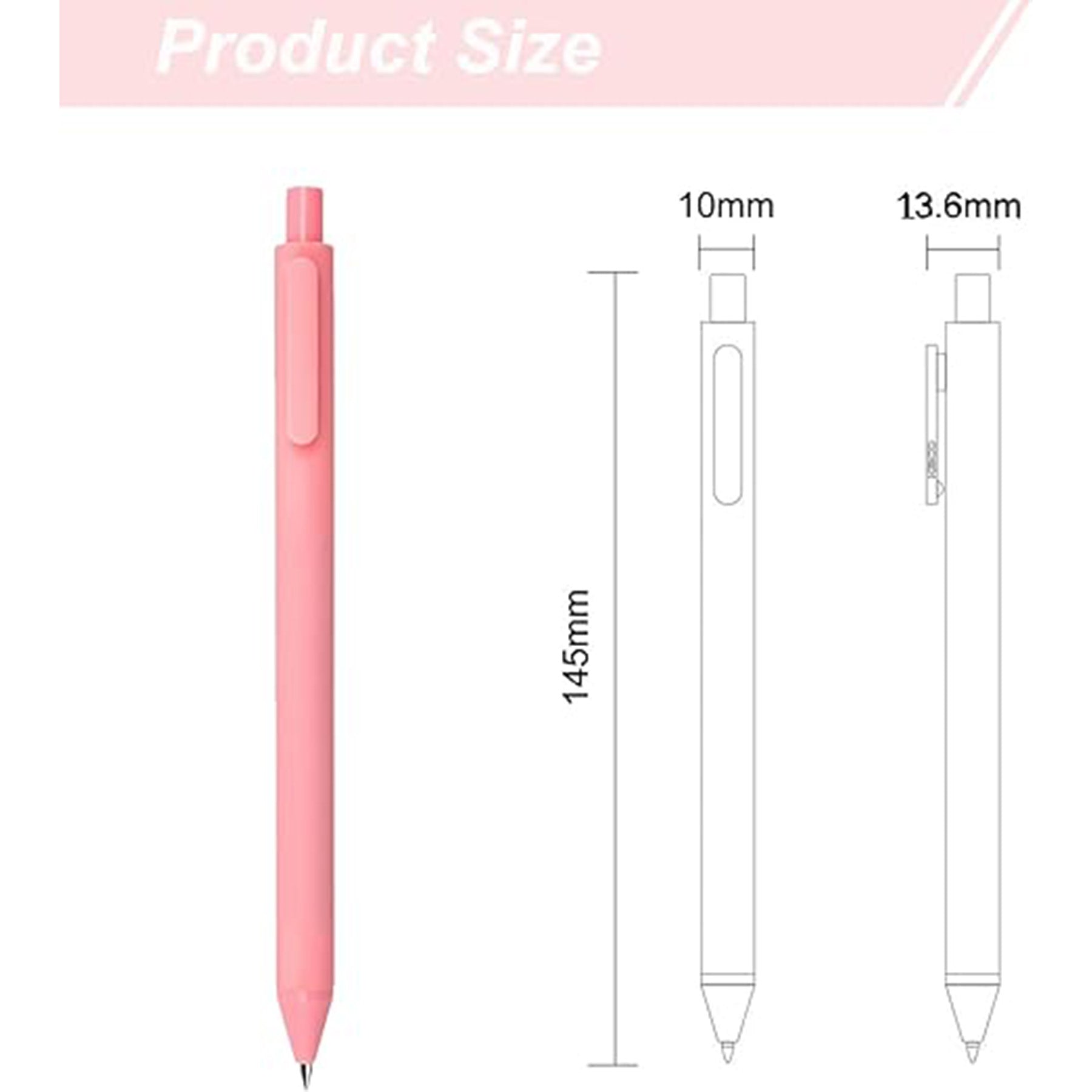 Retractable Gel Ink Pens Candy Color